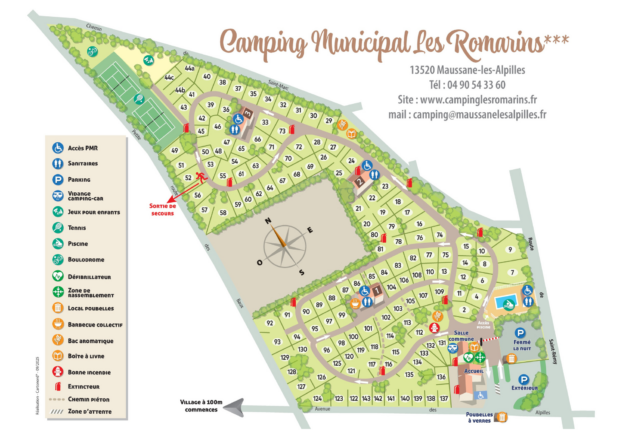 Campsite map